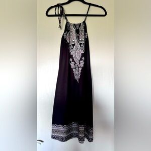 Sexy summer dress with shoulder tie top